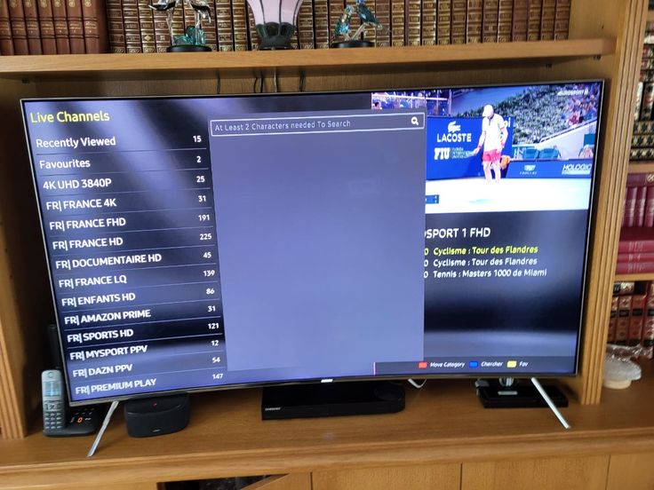 WeSellIPTV IPTV streaming on 4K Samsung Smart TV